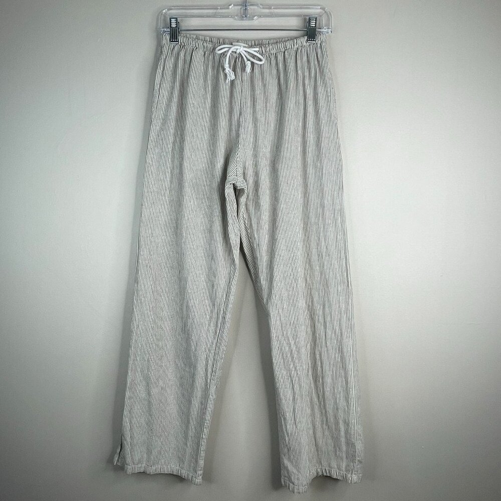 John Galt Pants Women Small Linen Blend Beachy Neutral Capsule Wide Leg Melville - Picture 1 of 15